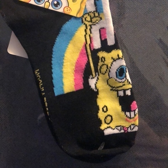 5/$13 SpongeBob SquarePants Socks Size 4-10  New with tags - Picture 3 of 8